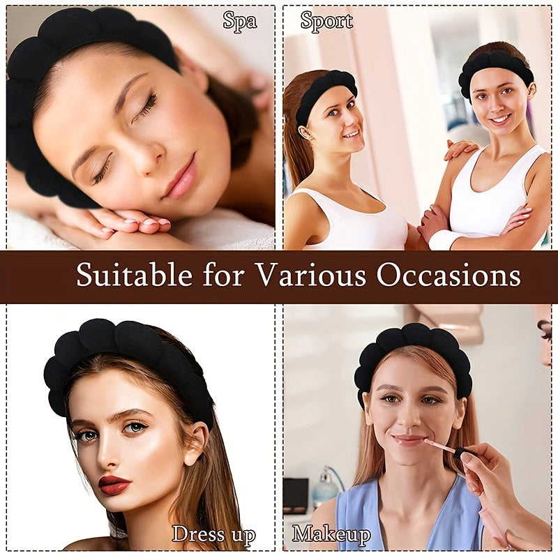 2pcs Velvet Twist Headband Ponytail Hair Rope Female