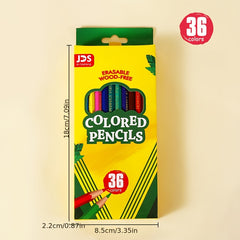 Neon Colored Pencils Set 48pcs Bright Colors Pre Sharpened Sketching Drawing Art