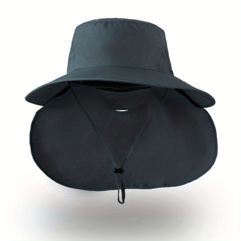 Mesh Sun Hat UV Protection Bucket Hat with Neck Cover