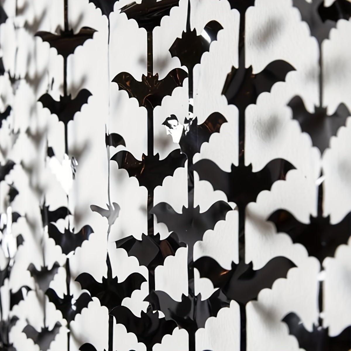Halloween Bat Pattern Rain Silk Curtain Decoration