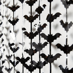 Halloween Bat Pattern Rain Silk Curtain Decoration