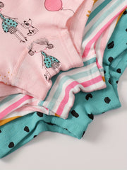 3pcs Cartoon Pattern Panties Comfy Kid's Underwear