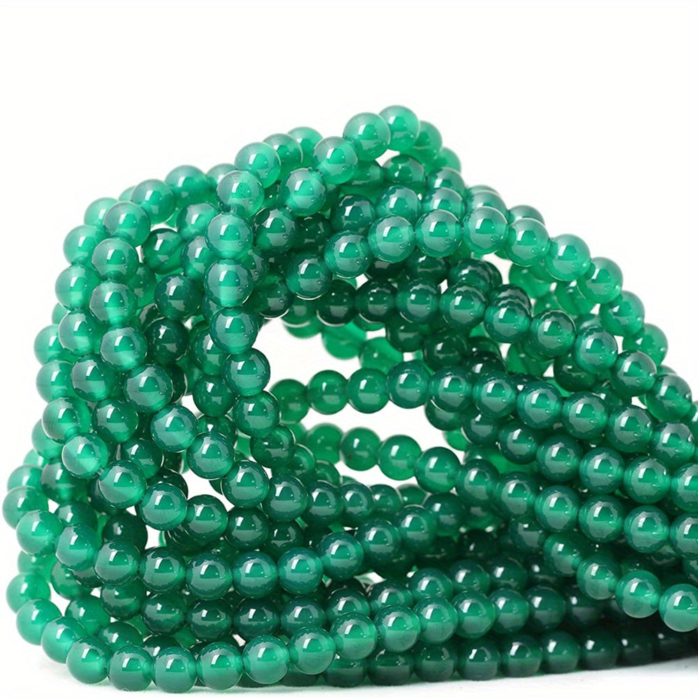 Natural Agate Gemstone Round Loose Beads DIY Jewelry Making