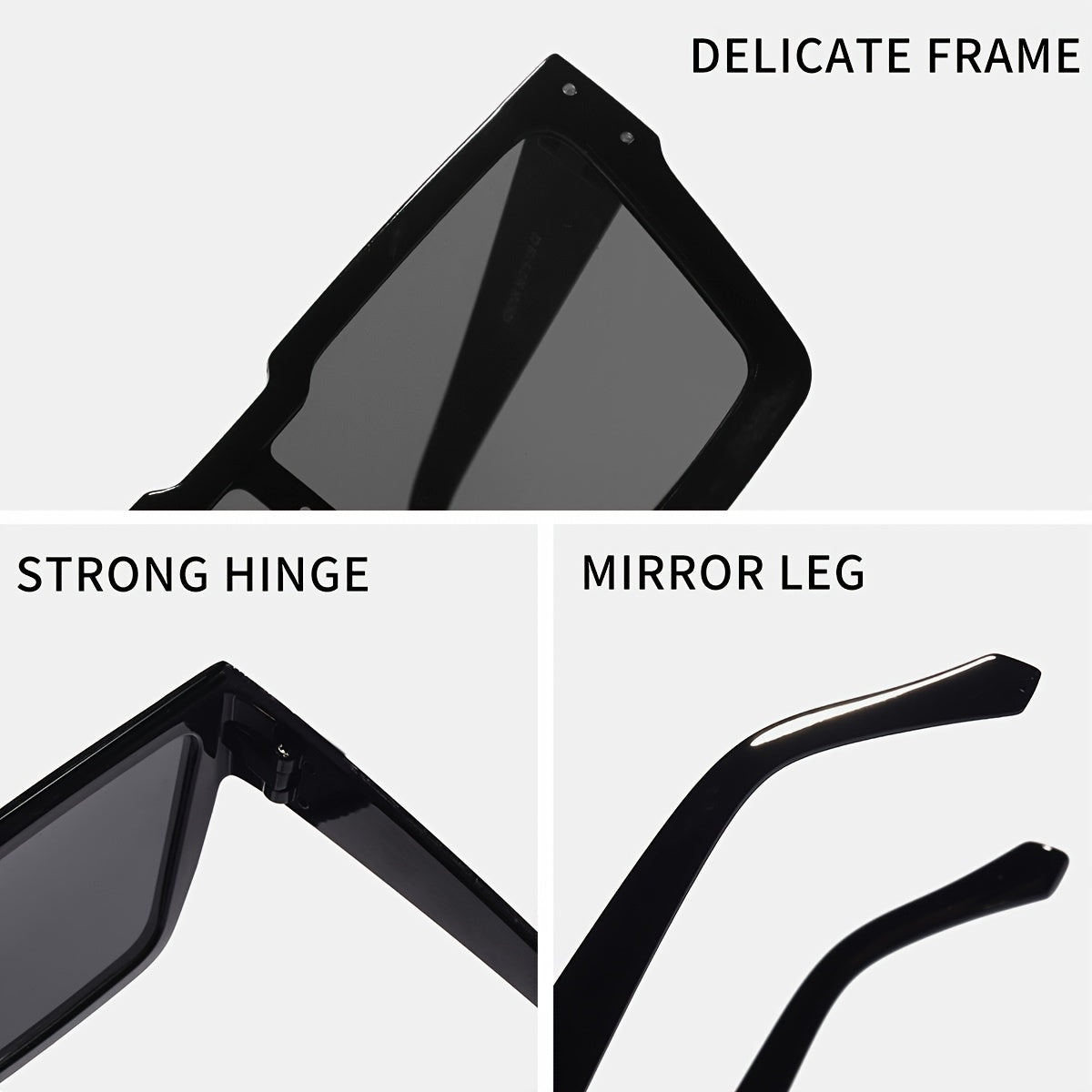 Men's Large Frame One Piece Sunglasses 6 Styles