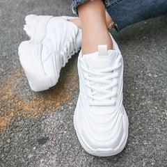 Non Slip Chunky Sneakers Lightweight Mesh Outdoor Running Shoes Women's