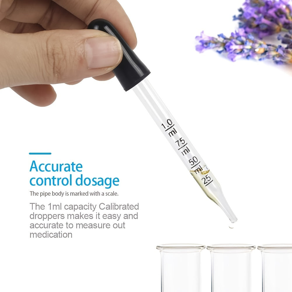 1ml Essential Oil Glass Dropper for Medical Use