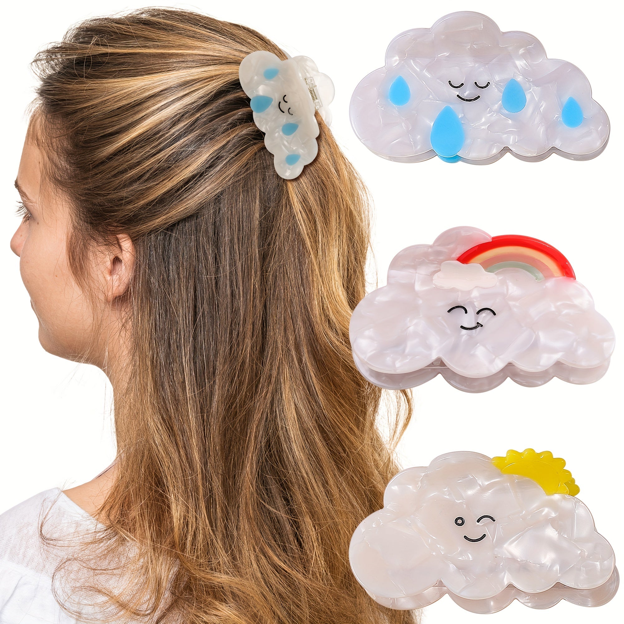 Ocean Series Hair Claw Shell Shape Ponytail Holder