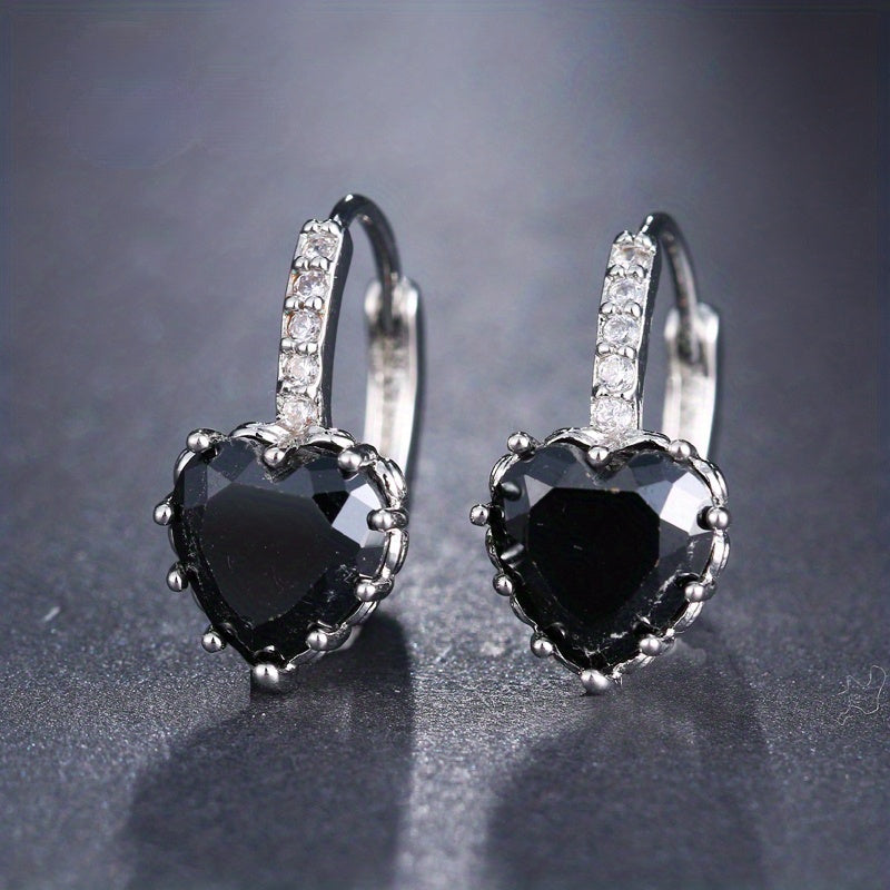 EMMAYA Golden Double Head Earrings CZ Rhinestone Jewelry