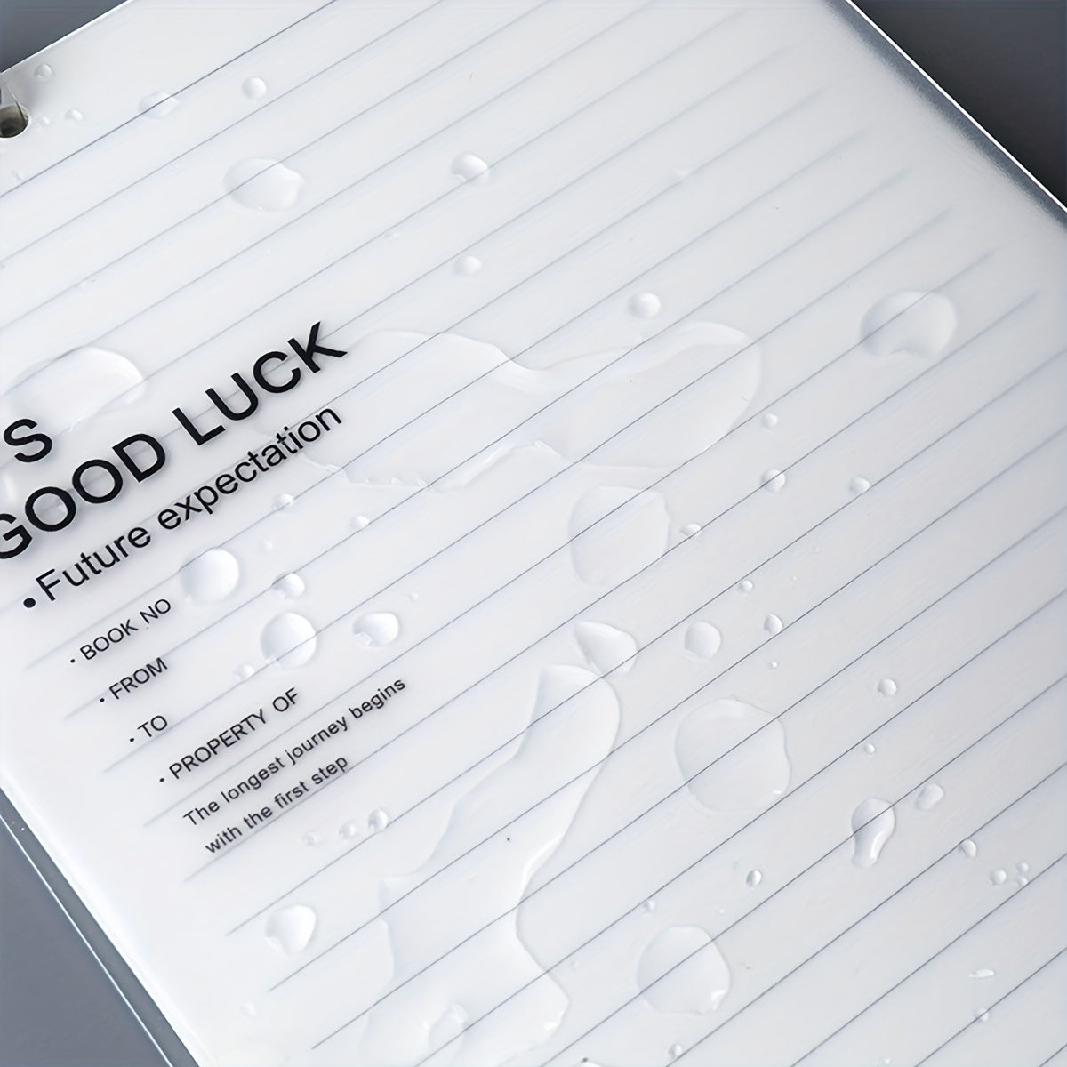 B5 Loose Leaf Notebook with Horizontal Lines, Square Shells, Detachable Binder