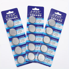 5pcs CR2450 3V Lithium Coin Cell Batteries