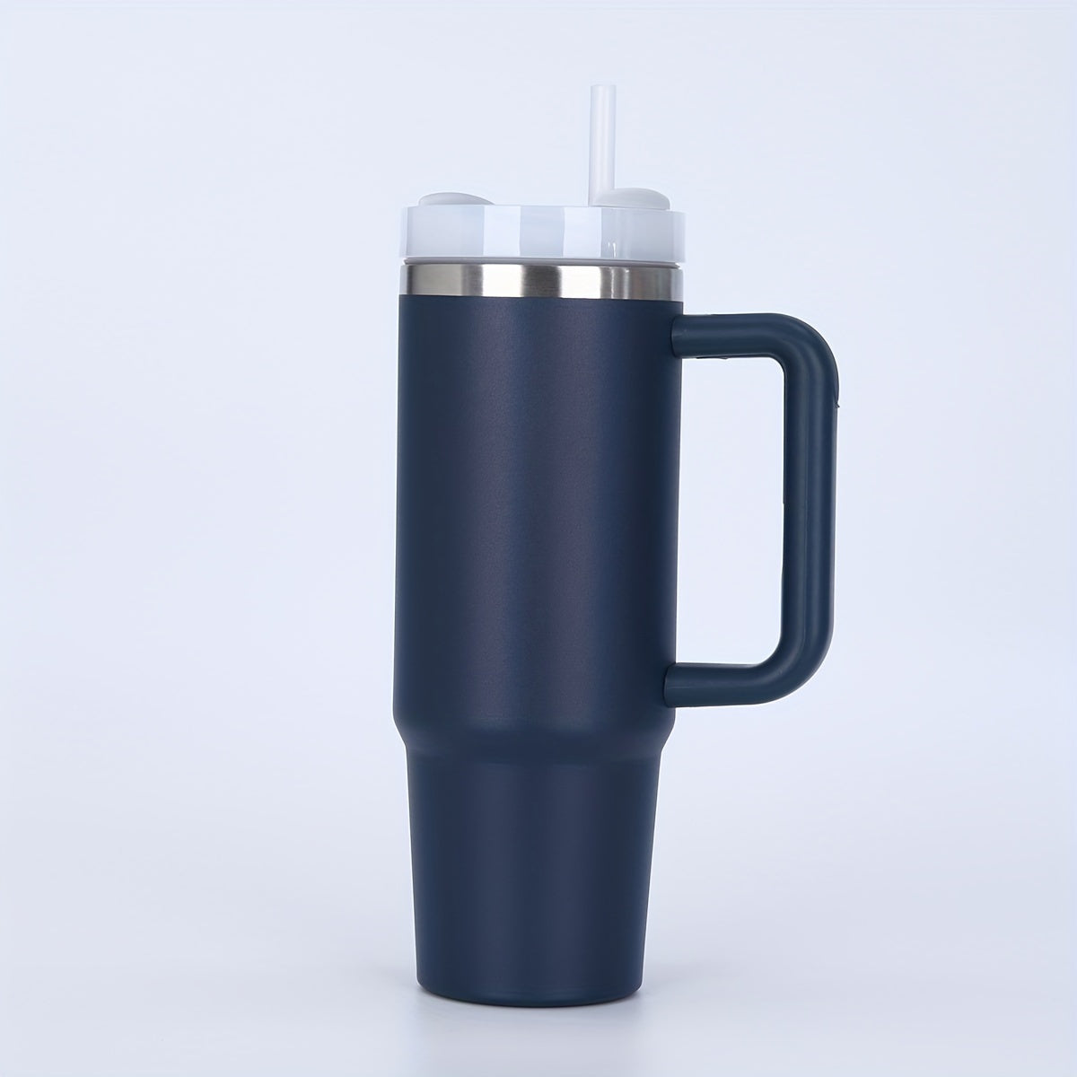 40oz Stainless Steel Insulated Travel Mug with Handle and Straw