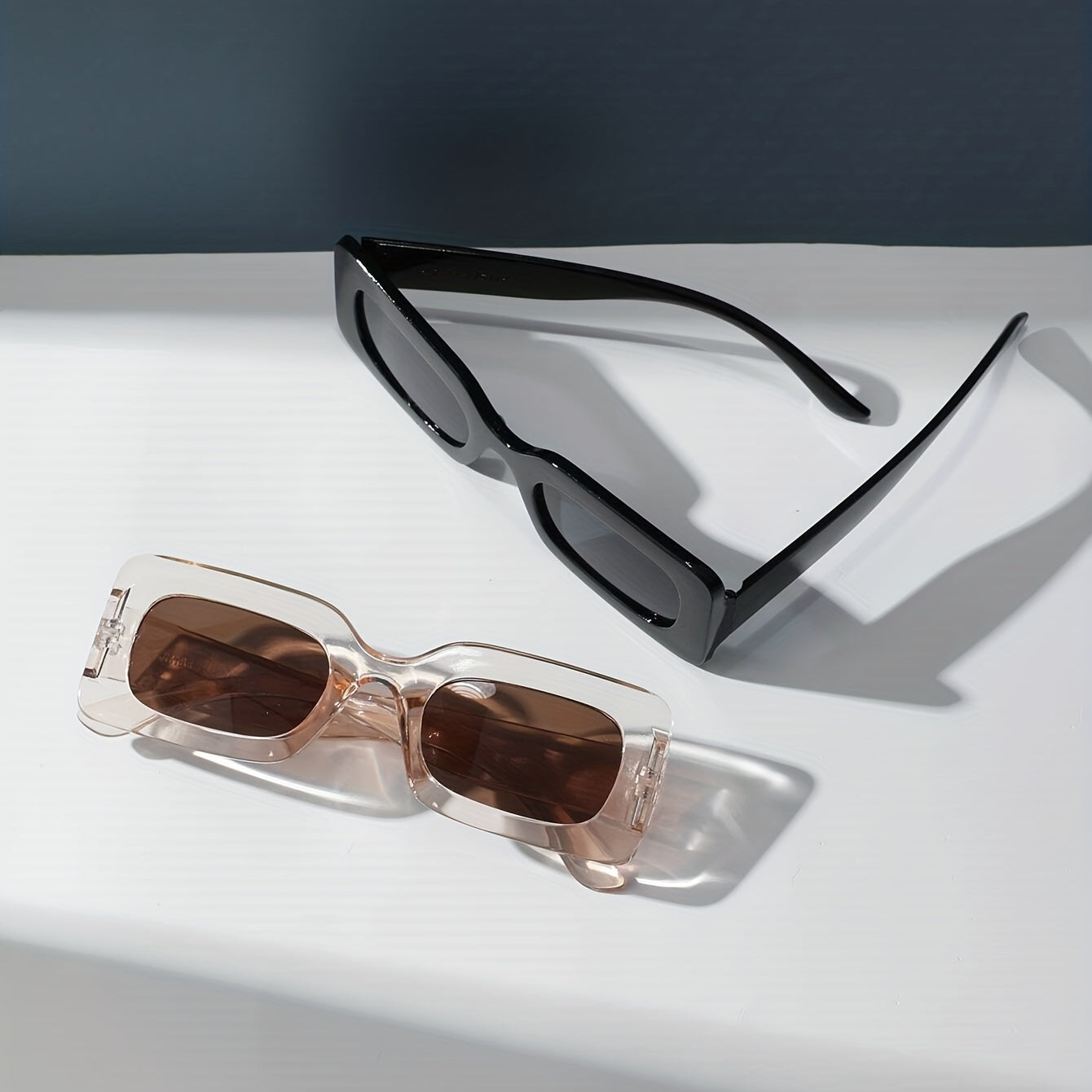 Rectangle Sunglasses for Women Men UV400 Sun Shades for Beach Travel