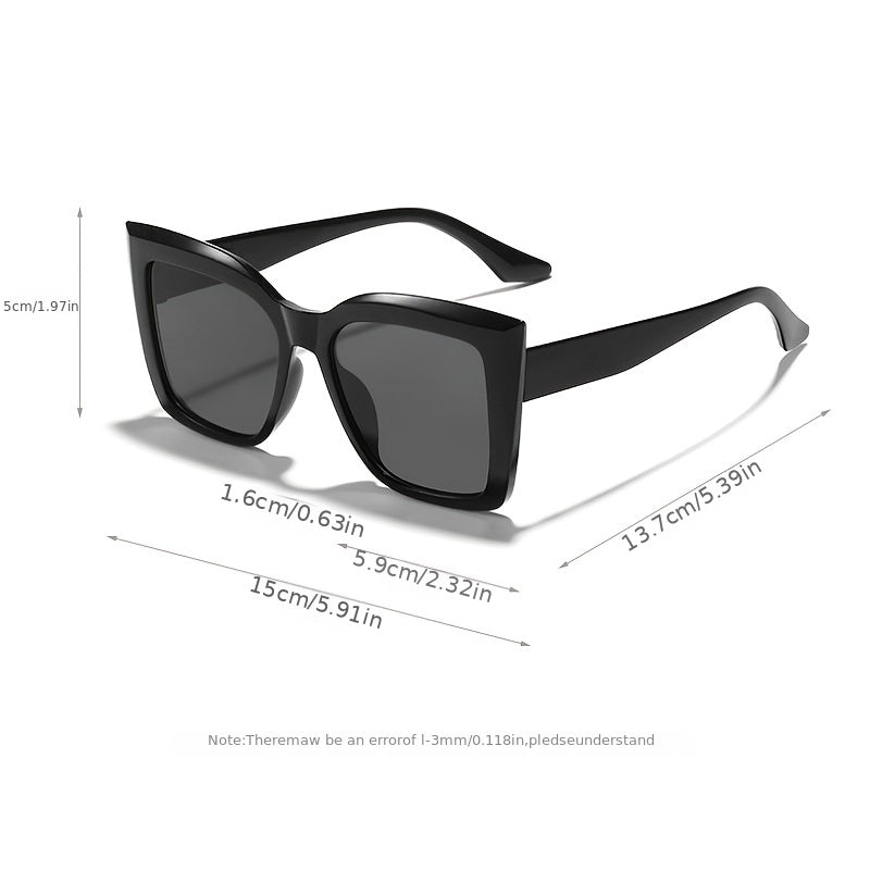 Large Frame Cat Eye Sunglasses UV Protection Stylish Sunscreen Glasses
