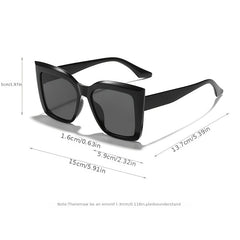 Large Frame Cat Eye Sunglasses UV Protection Stylish Sunscreen Glasses