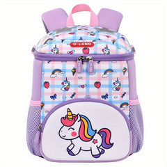 Sweet Unicorn Pattern Backpack for Kids - Girls School Bag
