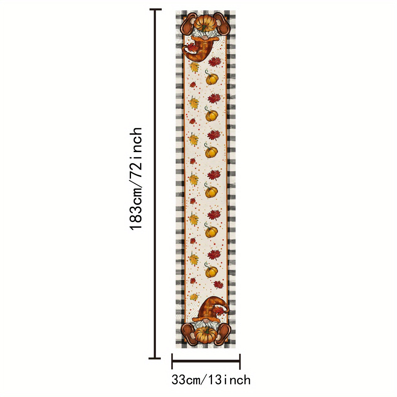 Thanksgiving Theme Fall Series Table Runner Polyester Tablecloth