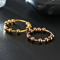 10 Beads Rotating Anxiety Ring for Couples Stress Relief