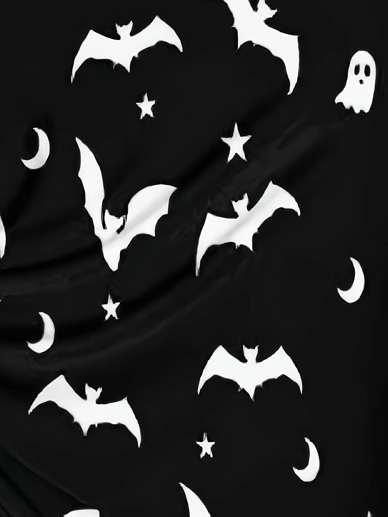  Bat & Ghost Print Tankini Set
