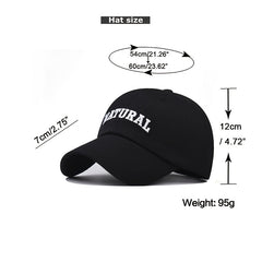Lettered Embroidered Baseball Cap Adjustable Cotton Dad Hat Strapback Cap