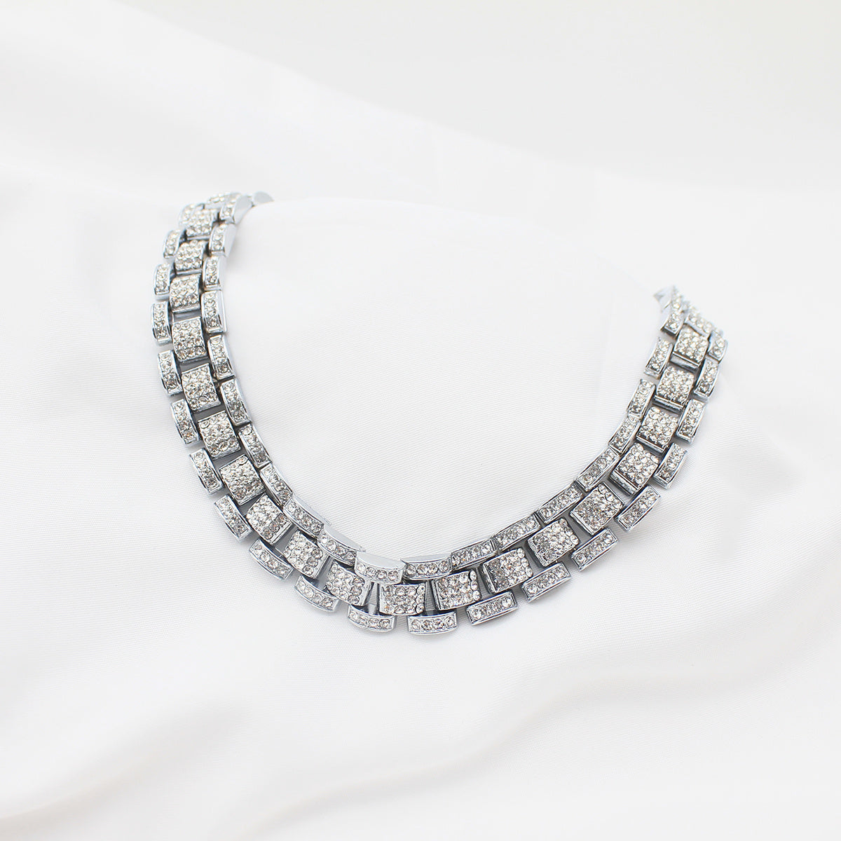 Hip Hop Cuban Link Chain Bracelet Men Necklace Jewelry