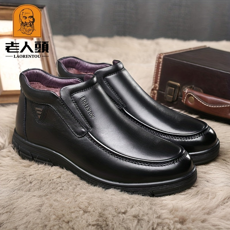 Men's Plush Warm Ankle Chukka Boots Winter Gift For Fathers
