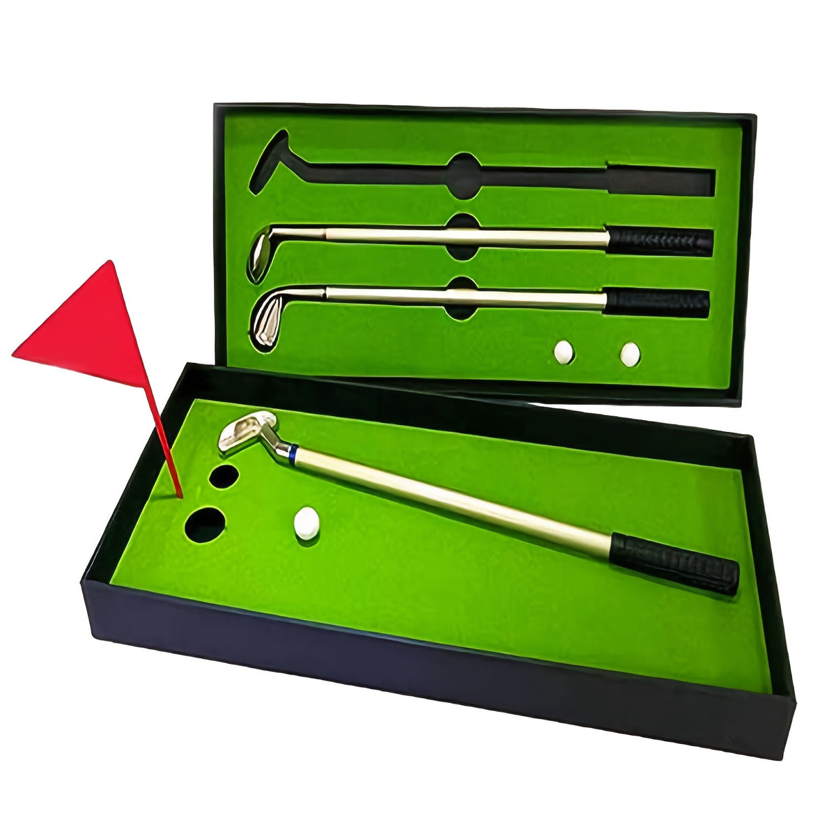 Golf Pen Set Mini Desktop Golf Ball Pen Gift For Desk Games Office & School