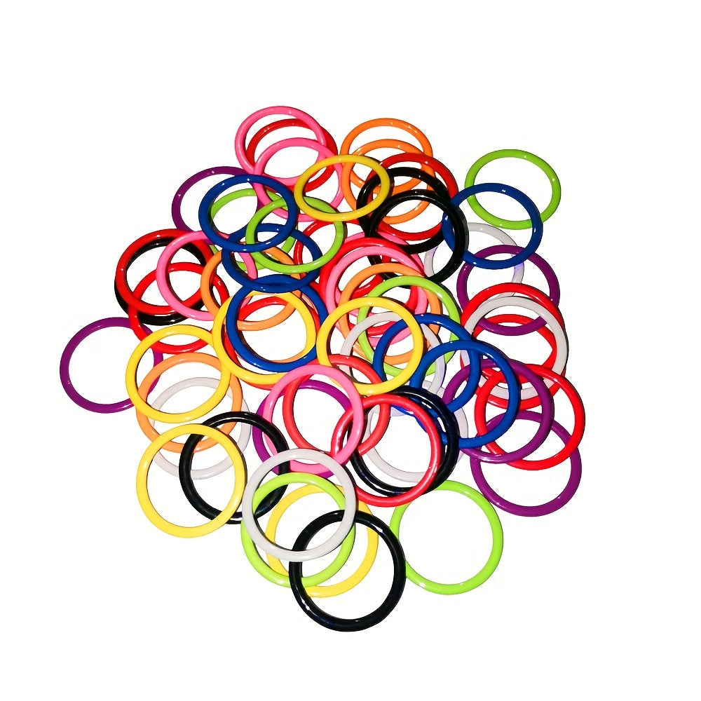 100pcs Round Knitting Stitch Markers 10 Colors Locking Crochet Accessories