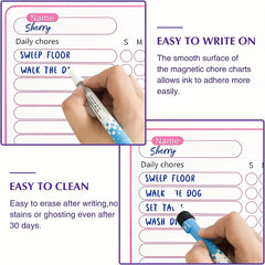 Magnetic Chore Chart for Students - Dry Erase Behavior & Reward Chart