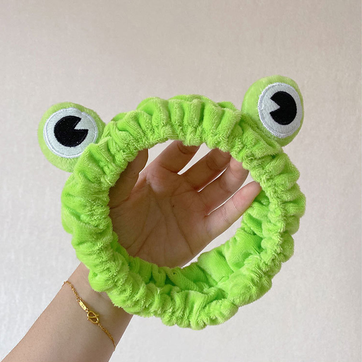 Funny Frog Headband Makeup Headband Frog Eye Elastic Headband