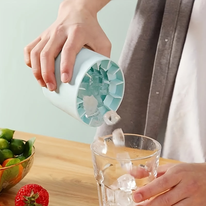 2pcs Cylinder Ice Tray Silicone Ice Cube Mold Ice Cup