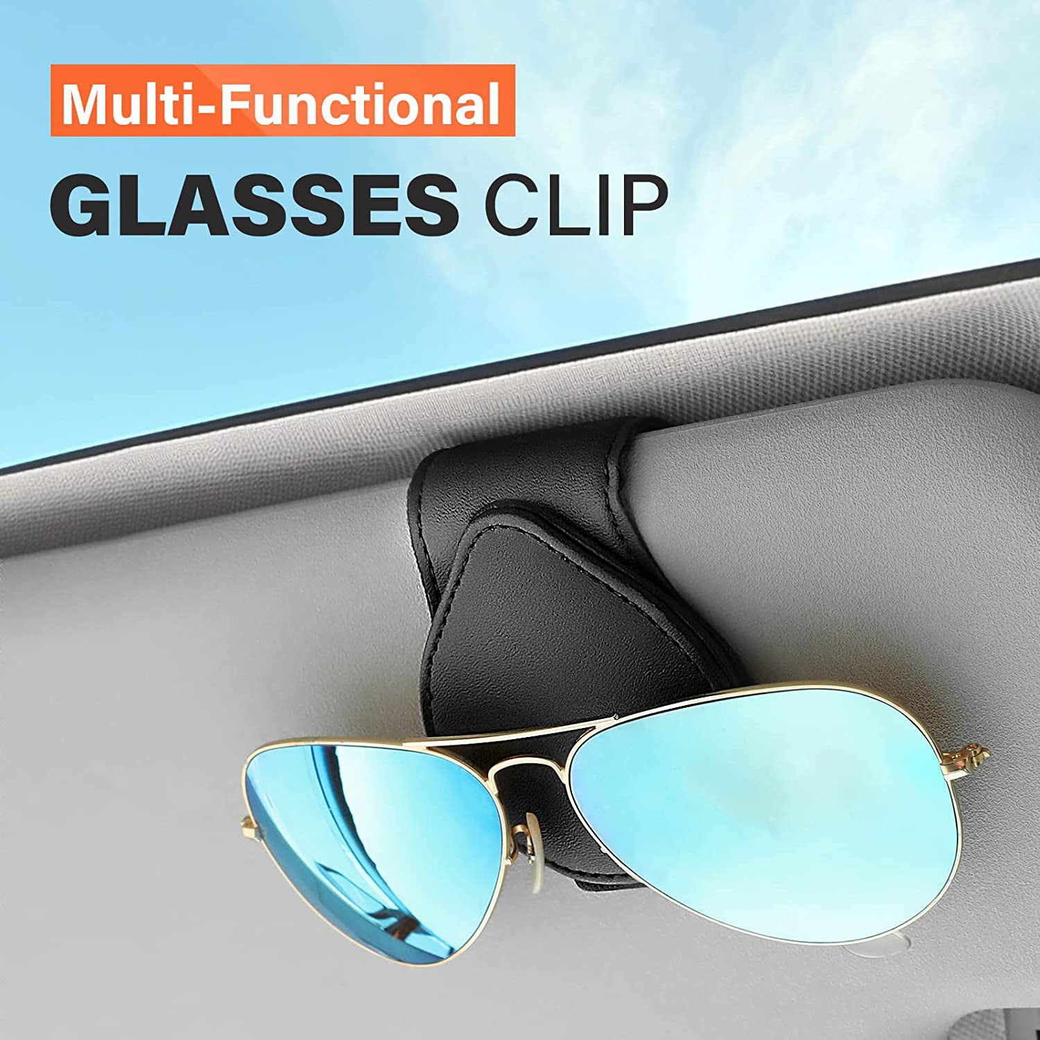 Car Sun Visor Sunglasses Clip Organizer