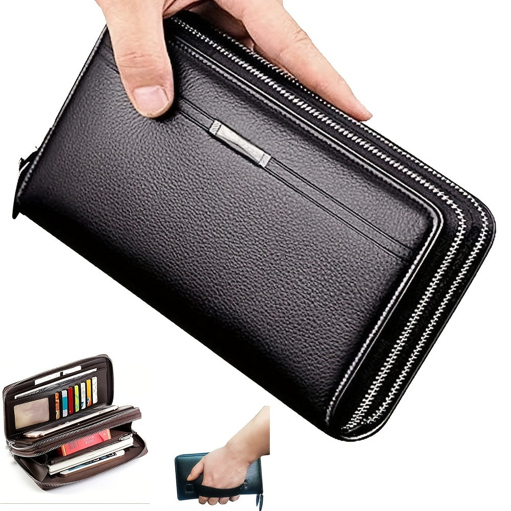 Men's Business Long Wallet Clutch Bag Handbag Phone Bag