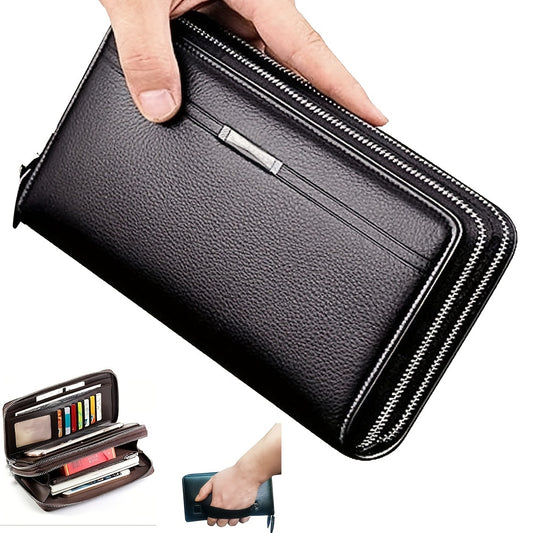 Men's Business Long Wallet Clutch Bag Handbag Phone Bag
