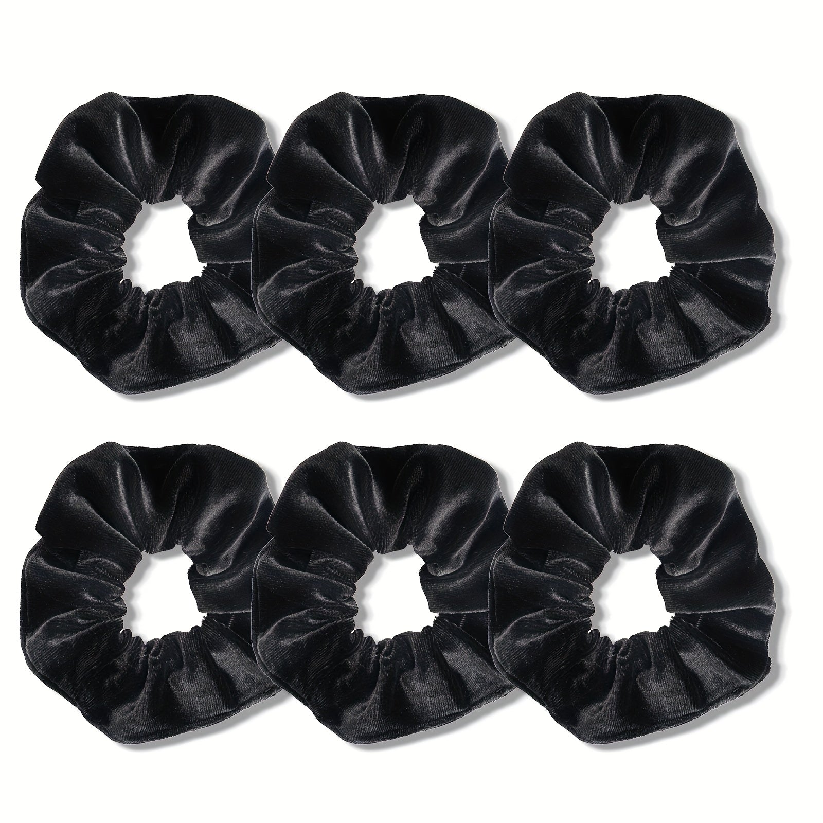 6pcs Large Velvet Scrunchie Hair Tie Female Rubber Band Hair Accessories