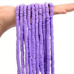 350pcs 6mm Flat Round Polymer Clay Beads for DIY Jewelry Making
