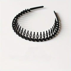 Matte Wavy Acrylic Headband For Women Non-slip Wash Face Spa Make Up Headband
