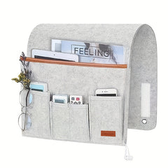 Felt Bedside Storage Bag Remote Control Organizer Dorm Room Hanging Organizer