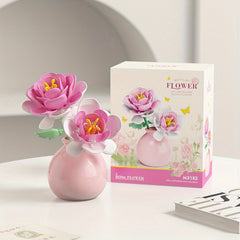 Sunflower & Tulip Building Blocks Toy Set for Kids