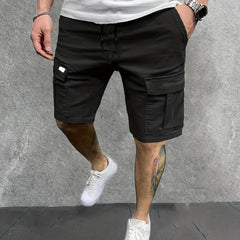 Men's Casual Cargo Shorts Drawstring Waist for Summer