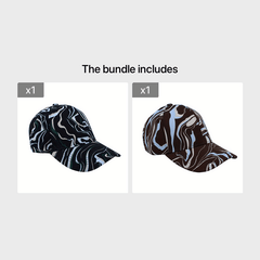 Complex Line Patterns Baseball Cap For Outdoor Sports