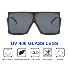 Square Oversized Sunglasses for Men and Women