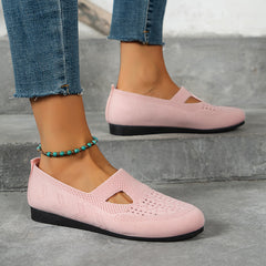 Women's Lightweight Breathable Knit Flat Shoes