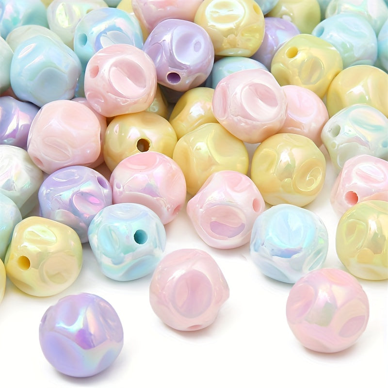10pcs Acrylic Colorful Fig Pattern Beads Straight Hole DIY Mobile Chain