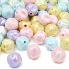 10pcs Acrylic Colorful Fig Pattern Beads Straight Hole DIY Mobile Chain