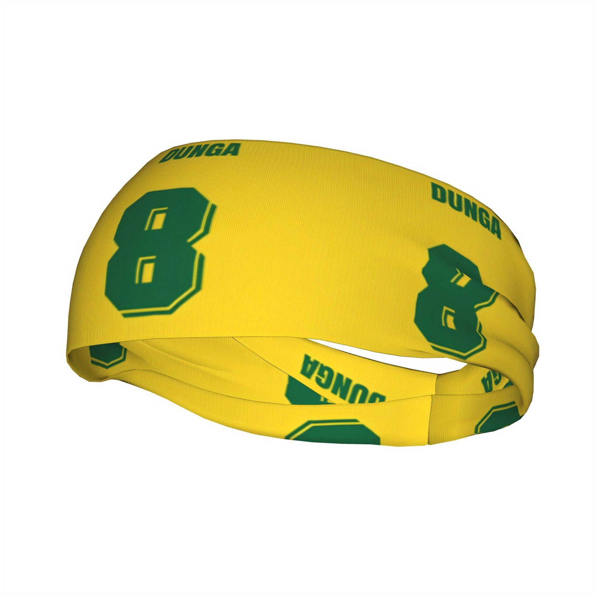 Messi Football #8 Headband & Visor Set - Bright Yellow & Green