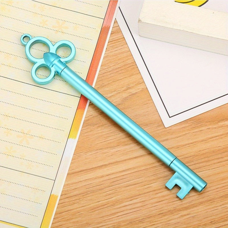 Key Shape 0.5mm Gel Pen Cartoon Learning Office Vintage Signature Pen