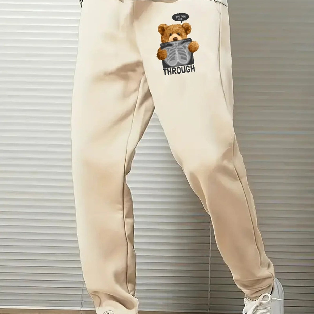 Bear X Ray Comfy Drawstring Joggers Men's Casual Loose Fit Pants