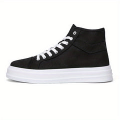 High Top Lace Up Canvas Shoes Non Slip Casual Flats