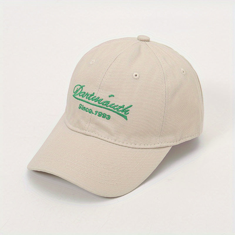 Letter Embroidery Baseball Cap Cotton Sun Hat Lightweight Adjustable Dad Hats