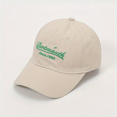 Letter Embroidery Baseball Cap Cotton Sun Hat Lightweight Adjustable Dad Hats